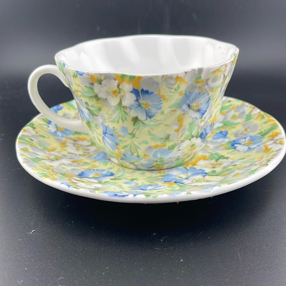 Rosina Queens English Chintz Bone China Cup & Saucer Set of 2